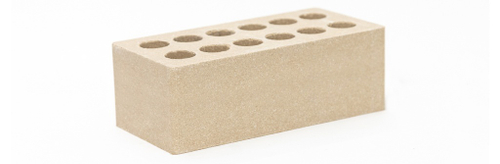 Кирпич лицевой гиперпрессованный полуторный бежевый