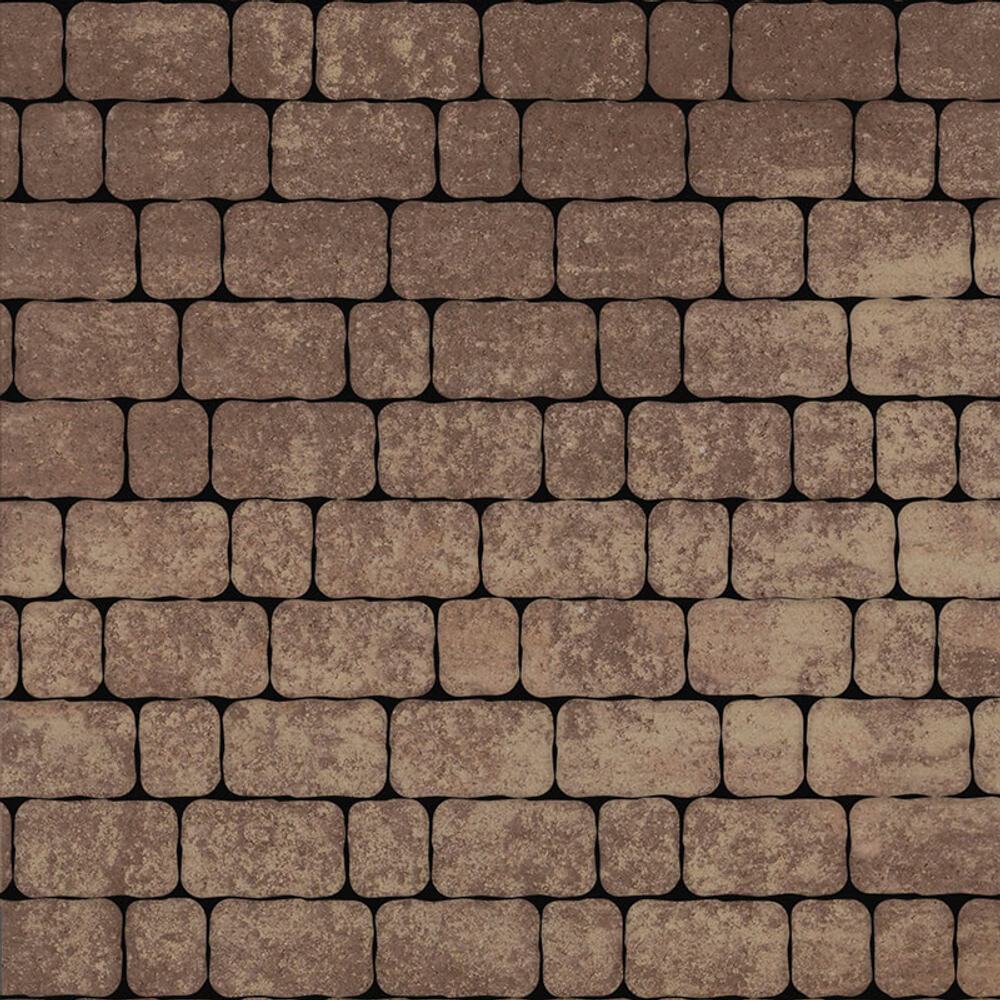 Тротуарная плитка Арена - Листопад гладкий Хаски, комплект из 2 видов плит