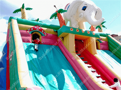 Коммерческий надувной батут "Сафари парк" 14*7*7 м