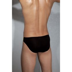 Мужские трусы слипы черные с желтыми вставками Doreanse 1099