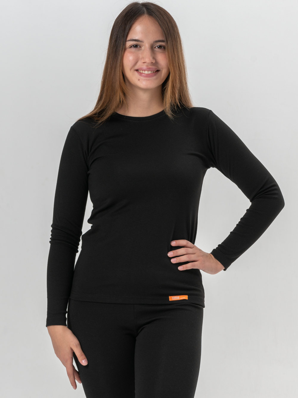 Футболка женская термо черный