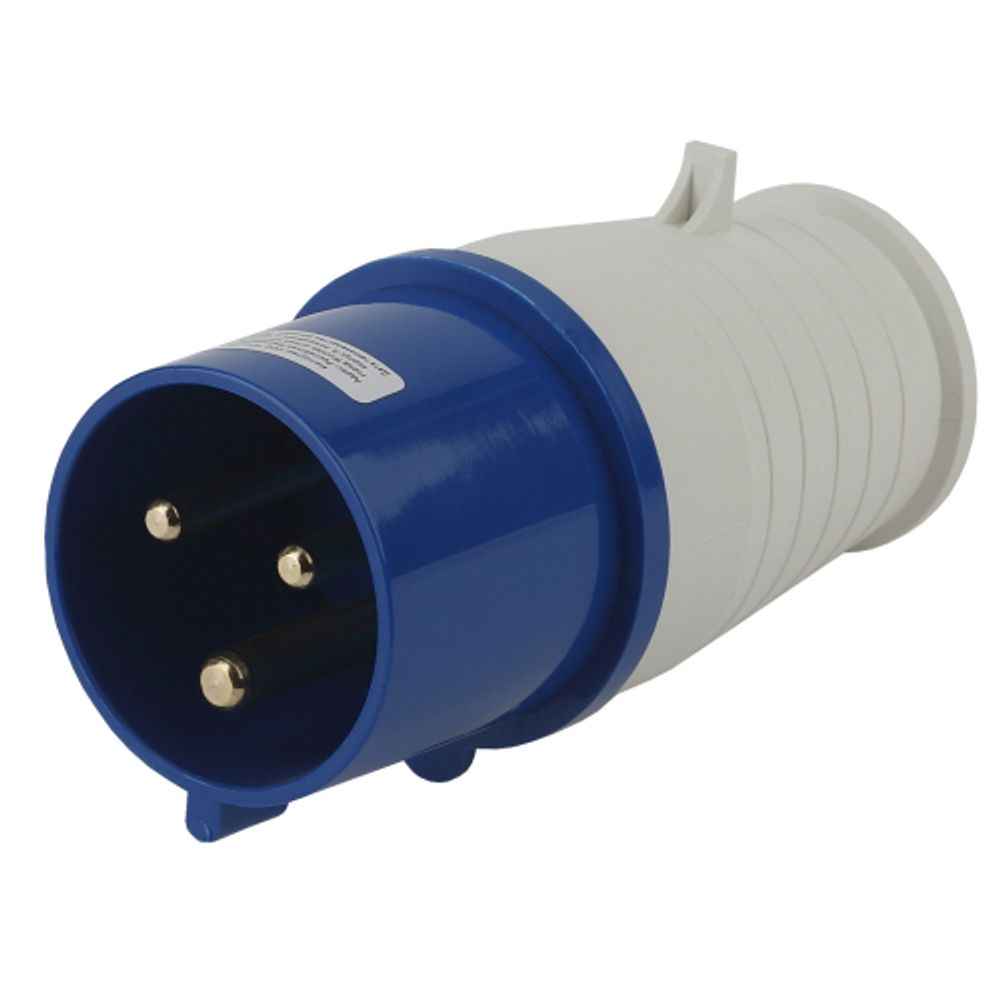 Вилка ЭРА V-32-2P-PE-IP44 переносная 023 2Р+РЕ 32А 220В IP44 | Силовые разъёмы