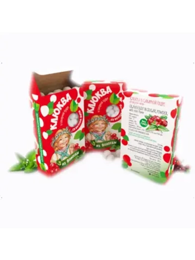 Клюква в сахаре с Мятой 125 гр - 2 шт