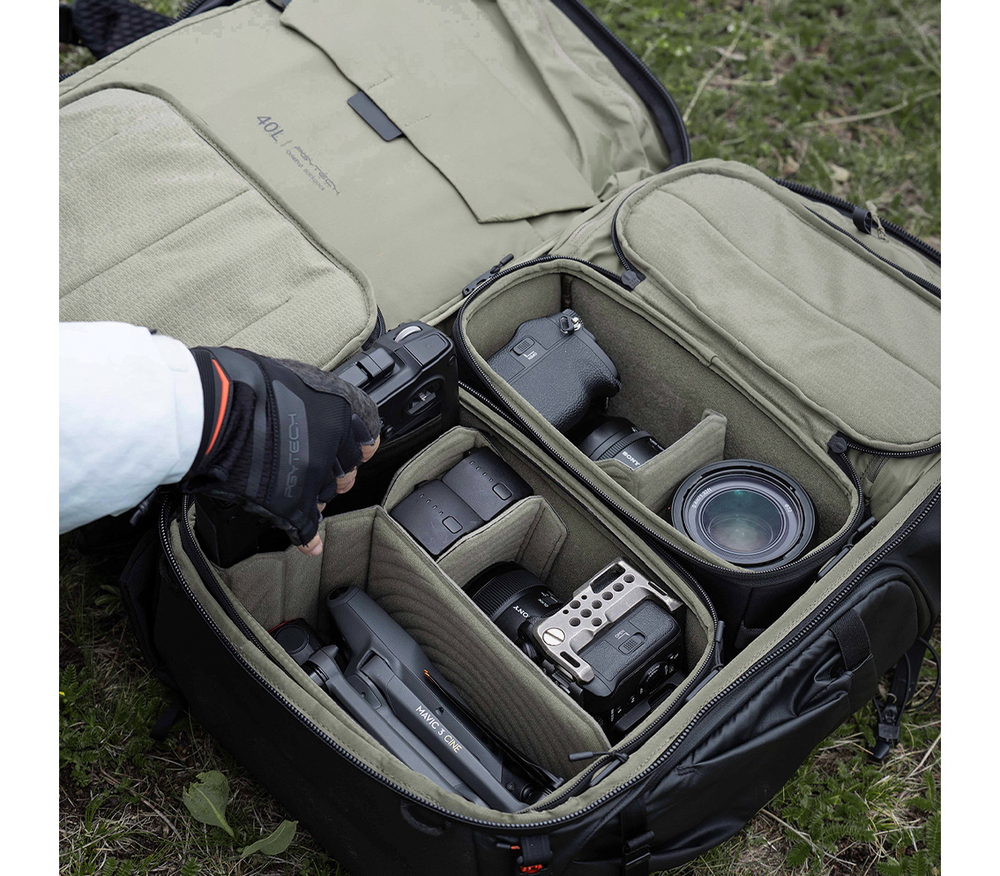 Рюкзак PGYTECH OnePro Flex 40L + Camera Insert L, цвет Space Black