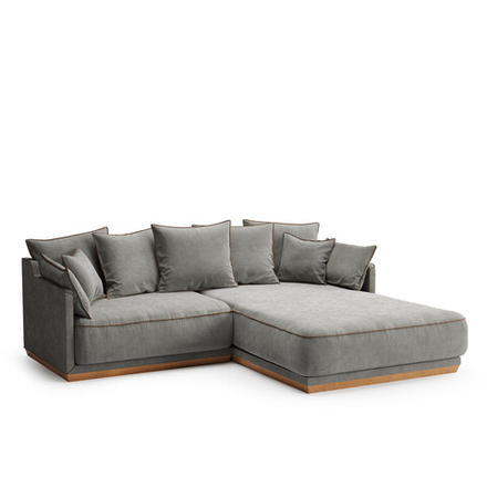 4-х местный нераскладной диван с кушеткой SOHO 801/812