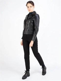 Женская косуха/кожаная/кожаная куртка/Турция