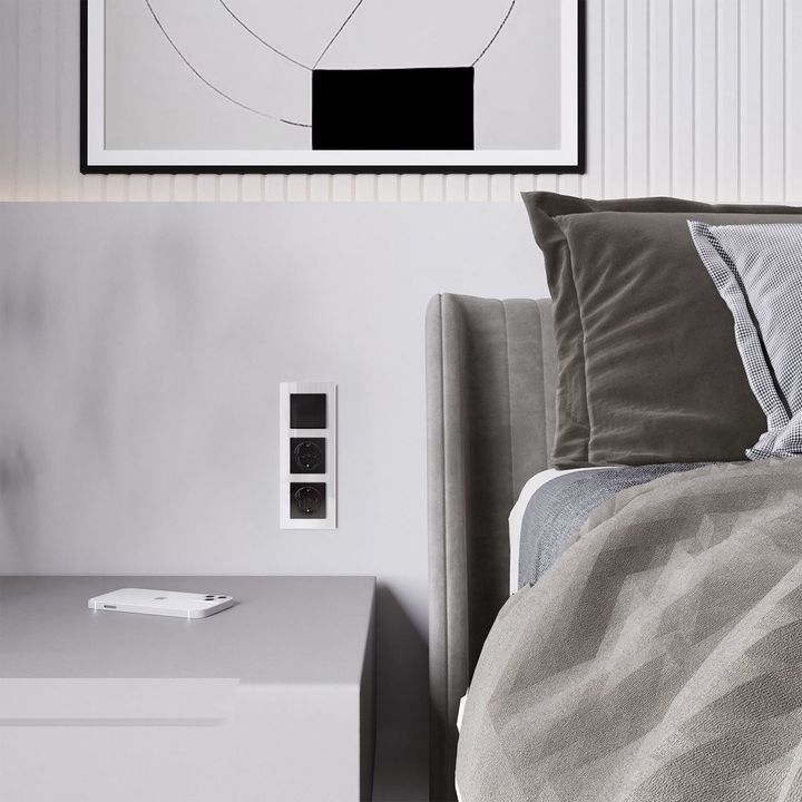 Клавиша для выключателя перекрестного Werkel черный акрил W1119048 4690389197772