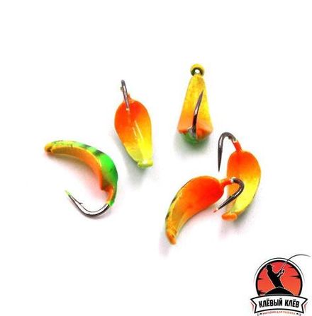 Мормышка вольф"ЯМАН"Кобра с ушк, р.4,вес 0,70 цв.окунь