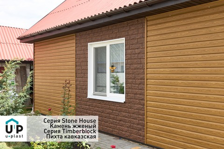 Сайдинг Юпласт Тимберблок ПИХТА Кавказская 3,05*0,23м 0,702м2