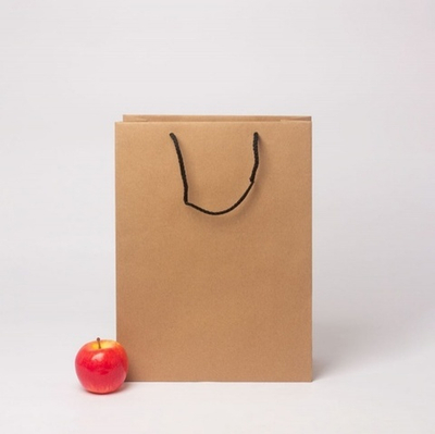 Пакет 30x40x13, коричневый, натуральный крафт