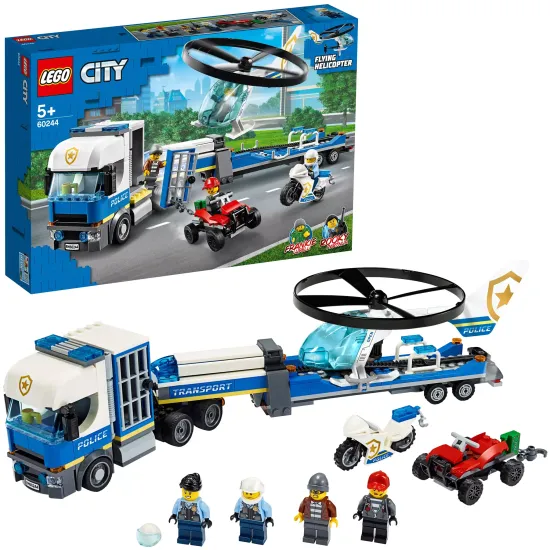 LEGO Конструктор LEGO City Police 60244 Полицейский вертолётный транспорт, 317 дет.