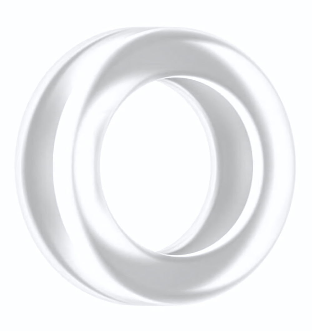 Прозрачное эрекционное кольцо Cockring No.39 (Цвет: прозрачный)