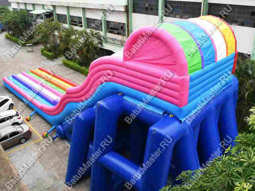 Надувная водная горка «Стремительные спуски», 24*6*8 м