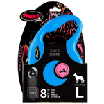 flexi рулетка New Classic L (до 50 кг) лента 8 м синяя