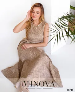 Платье 1076-бежевый Minova