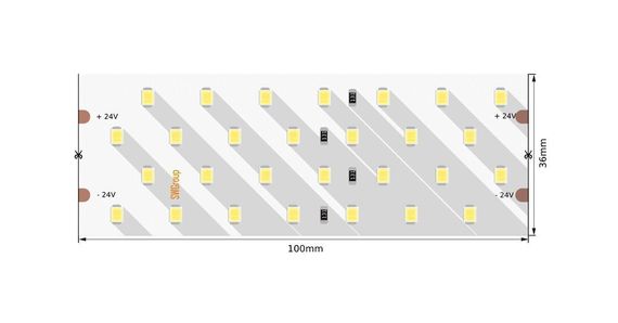 Светодиодная лента SWG 26W/m 280LED/m 2835SMD нейтральный белый 5M 005079