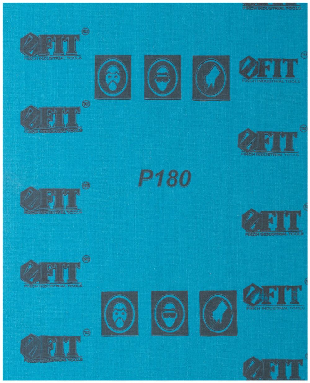 Листы шлифовальные водостойкие на тканевой основе, алюминий-оксидные, Профи 230х280 мм, 10 шт. Р 180, 38198
