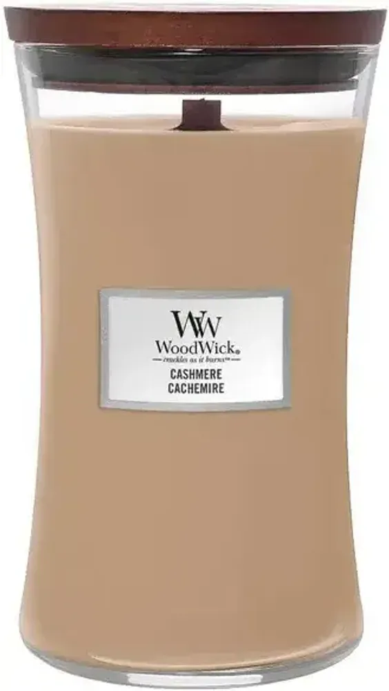 WOODWICK MEDIUM HOURGLASS CASHMERE CANDLE 275 GR