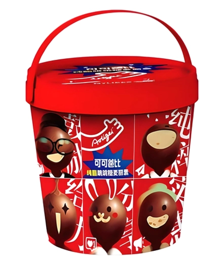 Конфеты в шоколадной глазури с взрывной карамелью Аолигей