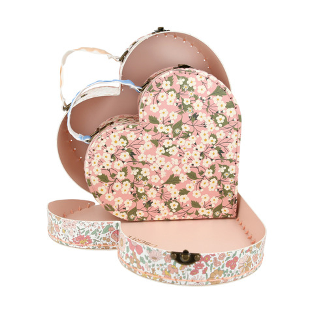 Набор чемоданов "Liberty of London" в форме сердца 2 шт.