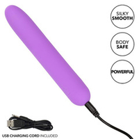 Фиолетовый мини-вибратор 10,75см California Exotic Novelties Bliss Liquid Silicone Mini Vibe SE-0569-05-3