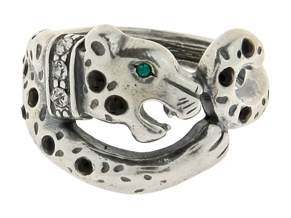 &quot;Зурим&quot; кольцо в серебряном покрытии из коллекции &quot;Дикие кошки&quot; от Jenavi