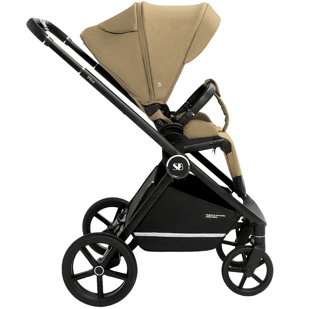 Коляска 3 в 1 Sweet Baby Stella + автокресло Premier Black Beige