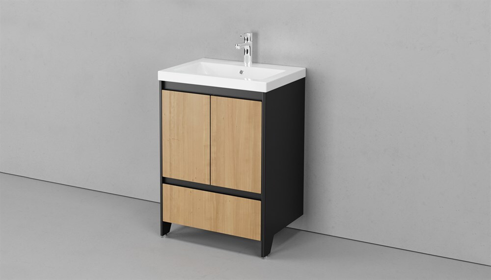 Тумба напольная VELVEX Klaufs 60.2D.1Y-617.217 с раковиной