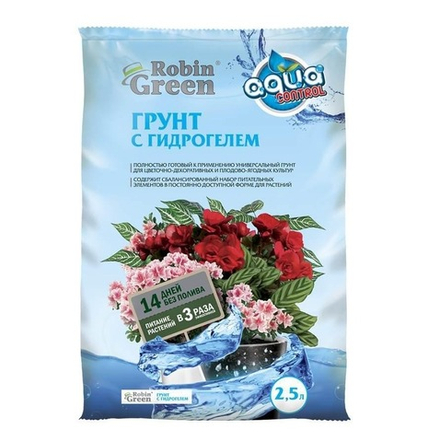 Универсальный грунт с гидрогелем (Robin Green)