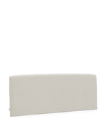 Изголовье Valma из жемчужного шенилла со съемным чехлом для кровати 160 x 200 см