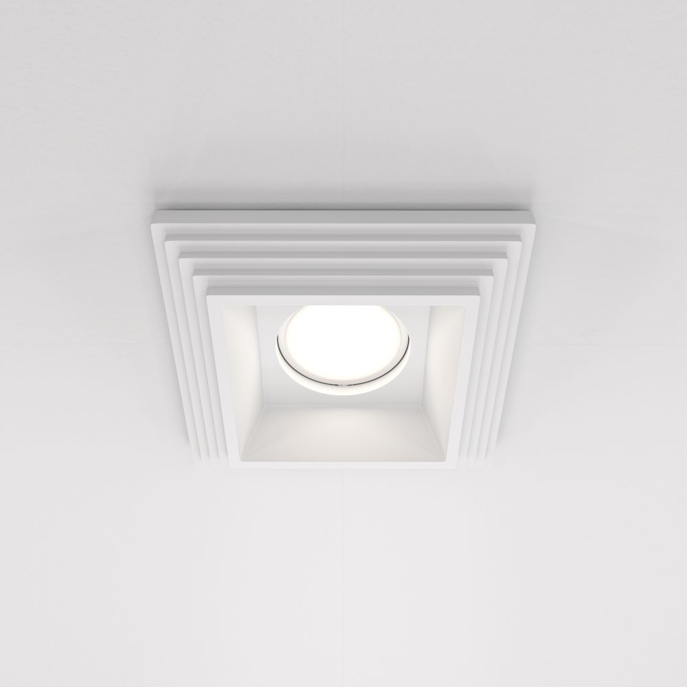 Встраиваемый светильник Maytoni Gyps Modern DL005-1-01-W