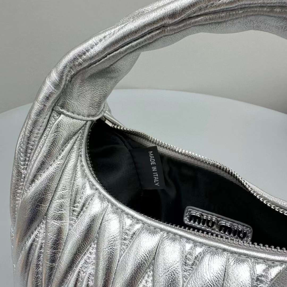 Miu Miu Wander matelassé mini hobo bag