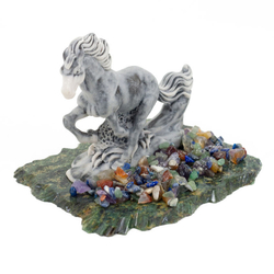 Сувенир "Скачущая лошадка" из мрамолита R116226