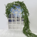 Гирлянда хвойная «Лесные лапки» 1,5 м резина (35 веток), Зеленый