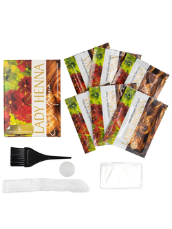 Краска натуральная на основе хны Светло-коричневая Lady Henna