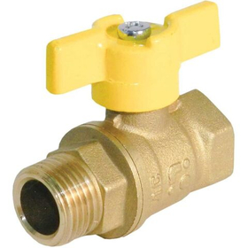 Кран шаровой 11Б27п Ду15-25 вр/нр, газ, бабочка, БАЗ