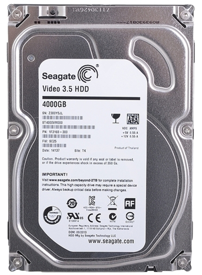 Жесткий диск Seagate Video 3.5" 4Tb SATA 6Gb/s 1F3168-300