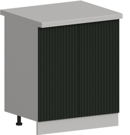 Кухня Модуль ШН 700 Белый / Насыщенно-зеленый