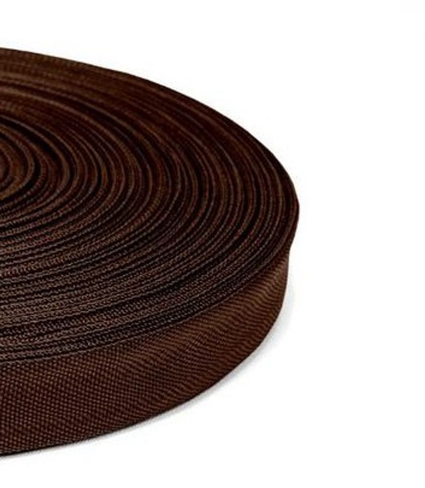 Тесьма окантовочная 450D, ш. 2,2 см, п/э 100%, 2,5 гр/м, коричневый