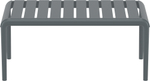 Столик пластиковый журнальный Siesta Contract Paris Lounge Table, темно-серый