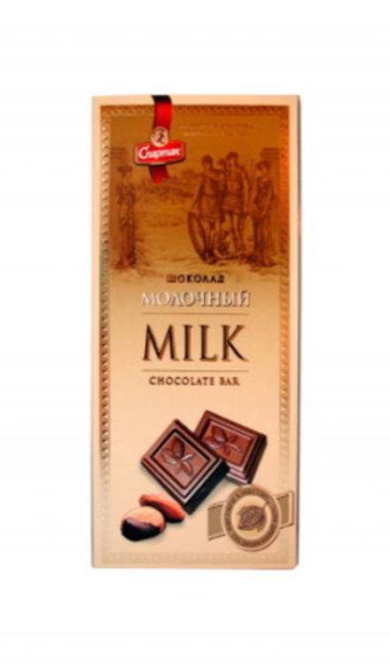 Шоколад молочный 20г. Спартак