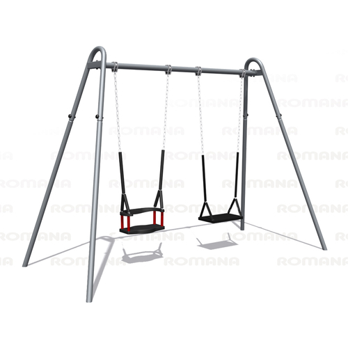Детские качели двойные с разными сиденьями (цепная подвеска) Romana 108.18.00-02