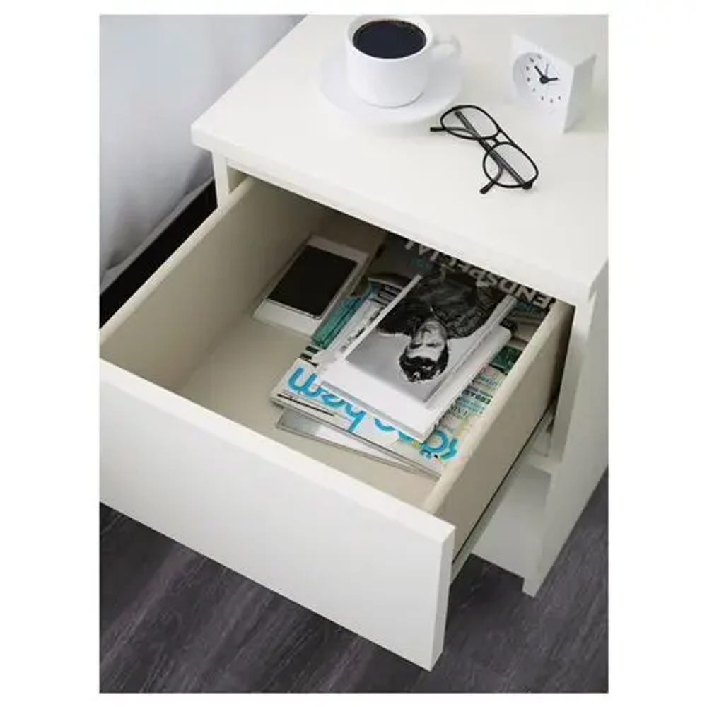 Комплект мебели д/спальни  - IKEA MALM/LURÖY/LUROY, 160х200см, белый, МАЛЬМ/ЛУРОЙ ИКЕА