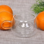 Кружка стеклянная с двойными стенками 200мл «Хай-Тек»