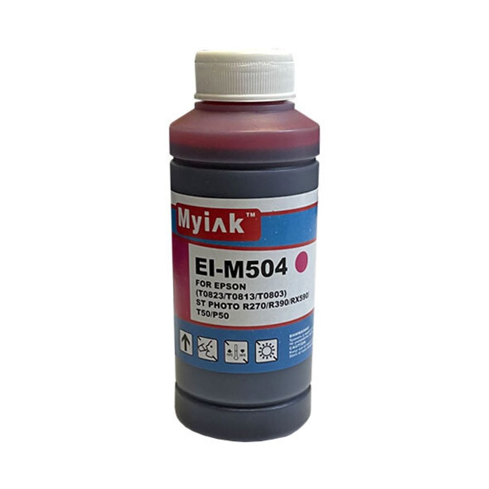 Чернила для EPSON St Photo R270/R290/RX590/T50/P50  EI-M504 (100мл, Magenta Dye) MyInk RU