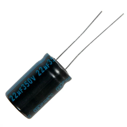 Конденсатор электролитический 350 В 22 мкФ "Jamicon" 12x20мм 105 град.