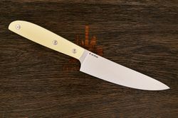 Нож кухонный MOYO Геликон шеф 165мм, сталь AR-RPM9, рукоять G10-extra слоновая кость