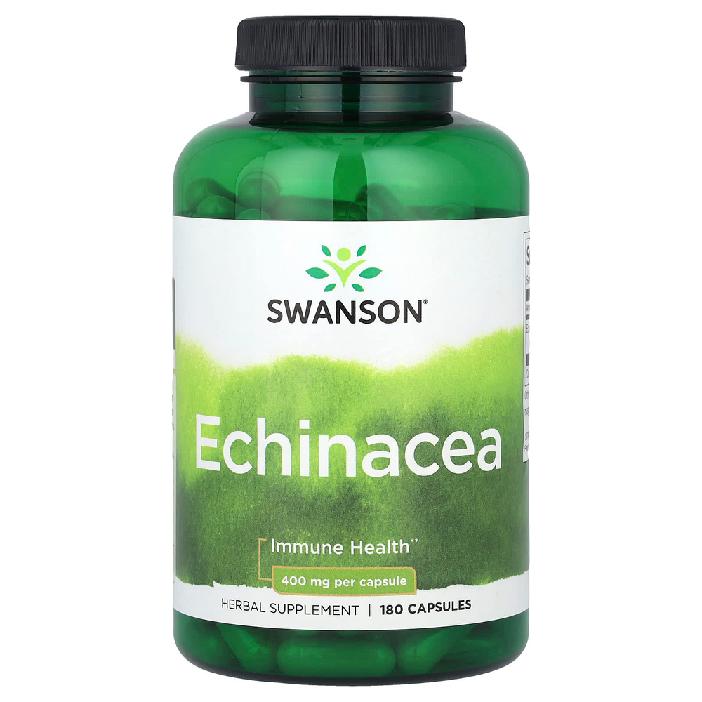 Swanson Vitamins, Эхинацея, 400 мг, 180 капсул