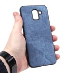Чехол текстильный для Samsung Galaxy J6 (2018), 010817 Синий
