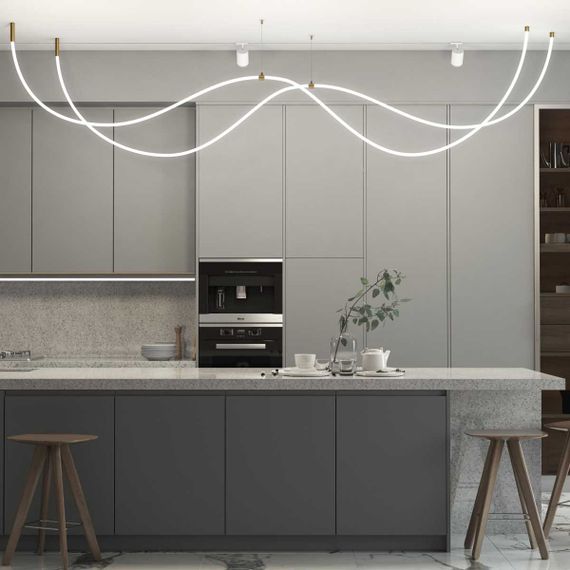 Подвес для круглого гибкого неона Elektrostandard Full Light FL 2830 латунь 2 м a063440